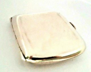 VINTAGE R&B.  CO ART DECO STERLING SILVER CURVED CARD/CIGARETTE CASE COMPACT. 5