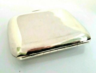 VINTAGE R&B.  CO ART DECO STERLING SILVER CURVED CARD/CIGARETTE CASE COMPACT. 6