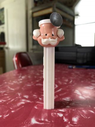 Rare Vintage 1970 Doctor Pez Dispenser (white) No Feet