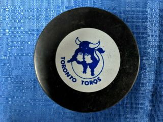 Wha Vintage Viceroy Alternate Logo Reverse Toronto Toros Game Puck V3 Slug
