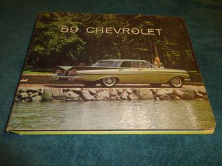 1959 Chevrolet Car Dealer Album / Rare Dealership Sales Tool Corvette,