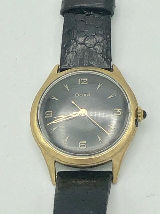 Vintage Doxa Gold Tone Men’s Watch — Very Good