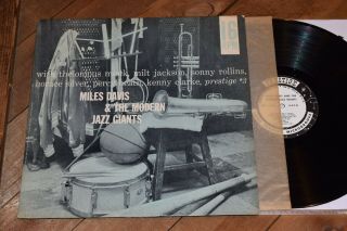 Miles Davis Jazz Giants 16rpm Rare Ex Prestige Lp W50th Rvg Sonny Rollins