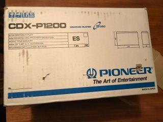 Vintage Pioneer Cdx - P1200 12 Disc Cd Player Car Audio Nib