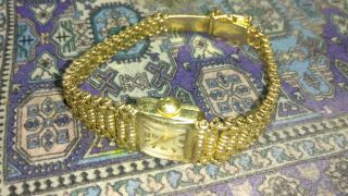 Vintage Solid 14k Gold Omega Watch Case And Band Gold 20.  77 Grams
