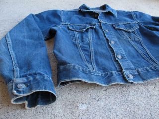 VTG 60 ' s Levis Big E Denim Jacket - Type III 557 - 40 42 2