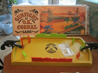 Vintage 1973 Gunfight At The Ok Corral Game W/original Box - 2 Gunfighters