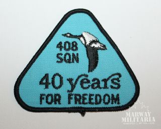 Caf Rcaf Airforce 408 Squadron 40 Years For Freedom Jacket Crest / Patch (17871)