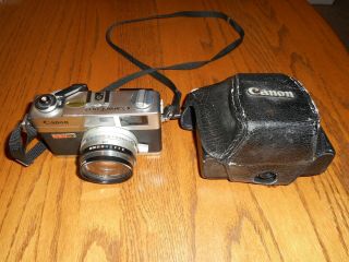 Canon Canonet G - 111 Ql 17 Rangefinder 40 Mm 1.  7 Vintage Camera Japan W/case