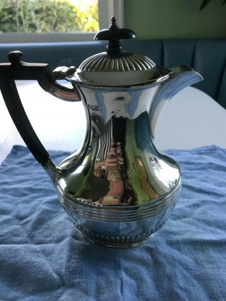 Sterling Silver Coffee Pot - Edwardian Sheffield English 1906 monogrammed 2