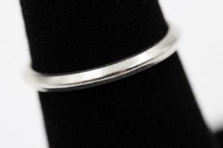 1947 Vintage Estate Platinum 2.  3mm Size 5.  75 Ladies Wedding Band