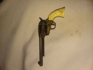 Vintage 1950 ' s Diecast Miniature Toy Cap Pistol with Steer Head Design 2