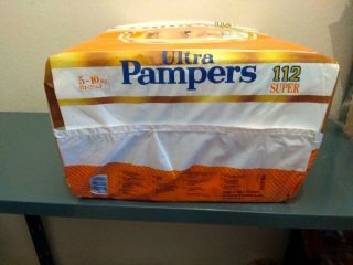 Vintage 90s ultra pampers thin and dryer 5 - 11kg,  11 - 22lb 112 diapers 5