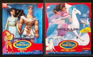 Hercules Megara Doll Magic Wings Pegasus Disney Legend Of Love Golden Glow Nrfb "