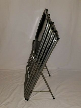 Cal Dak Set Of Vintage Tv Trays With Stand 4