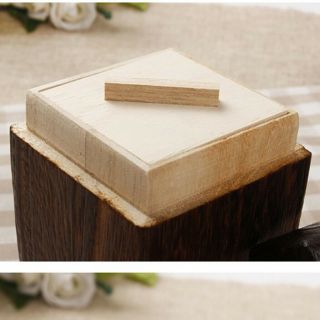 Japanese Style Handmade Wood Tea Box Caddy Wooden Tea Canister Tea Jar W/Lid 5