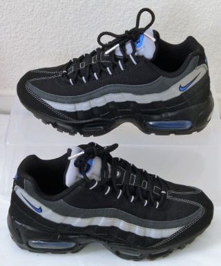 Vintage Rare Nike Air Max 95 Si Black Grey Blue Mens Us Size 7 Uk 6