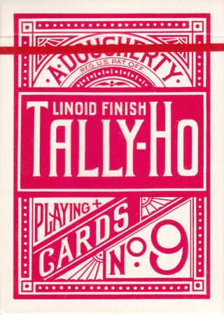 Tally - Ho Playing Cards Red Vintage 1970 