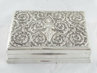 VINTAGE THAI SOLID STERLING SILVER CIGARETTE TRINKET BOX 2