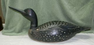 Very Large Wooden Hand - Carved Duck Decoy -