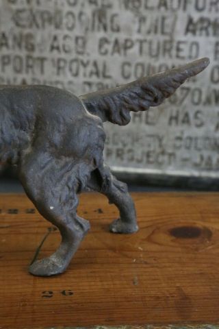 Vintage Retriever Dog Cast Iron Door Stop English Setter Hunting Dog Pointer old 6