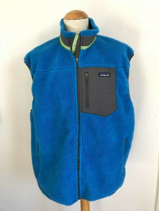 Vtg Nwot Mens Patagonia Deep Pile Retro X Vest Jacket Usa 50 Xxl