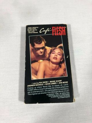 Vintage Cafe Flesh Cult VHS Horror Film Pia Snow VTG Erotic Horror (Very Rare) 6