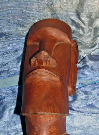 vintage easter island carved wooden figure moai 21 