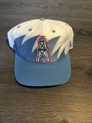 Houston Oilers Vintage Logo Athletic Sharktooth Snapback