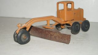 Vintage Diecast Construction Road Grader Tractor