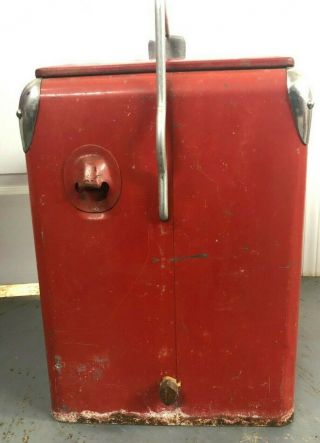 Vintage Coca Cola Coke Ice Box Cooler 16.  5 