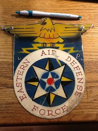 Wwii License Plate Topper Air Corps U.  S.  Army Military