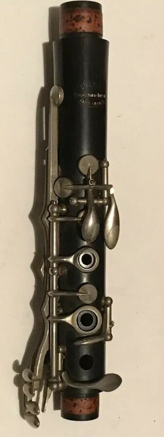 Vintage Wooden Evette Clarinet Sponsored by Buffet Made in Paris France 3