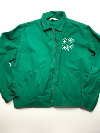 Vintage Large 4h Green Zip - Up Jacket