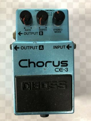 Boss Ce - 3 Chorus Guitar Effect Pedal Mij Vintage