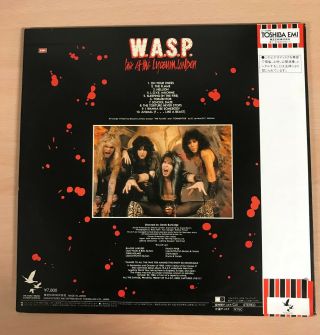 WASP LIVE AT THE LYCEUM LONDON LASERDISC JAPAN ULTRA RARE COMPLETE WITH OBI 2