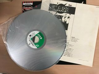 WASP LIVE AT THE LYCEUM LONDON LASERDISC JAPAN ULTRA RARE COMPLETE WITH OBI 3
