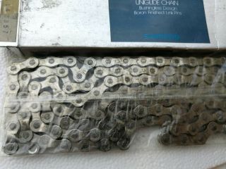 SHIMANO DURA ACE UNIGLIDE CHAIN MODEL CN – 7401 HG NOS VINTAGE CATENA VINTAGE N 4