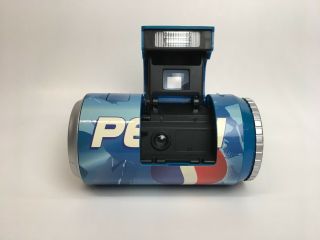 Vintage 1998 Pepsi Can 35mm Film Camera With Flash 3