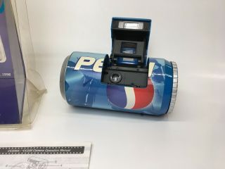 Vintage 1998 Pepsi Can 35mm Film Camera With Flash 6