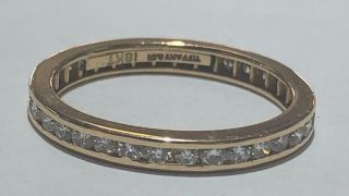 Tiffany & Co.  Vintage 18kt Diamond Eternity Band Size 5 3/4