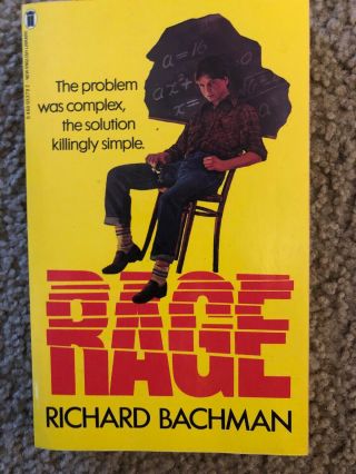 Rage,  By Stephen King (as Richard Bachman),  Rare Uk 1st Edition 1983