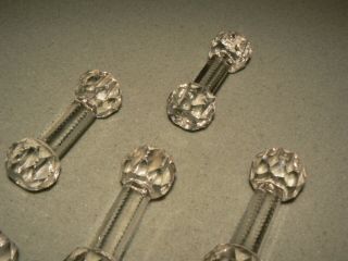 Vintage Set of 7 Cut Crystal Knife Rests (AMY) 7