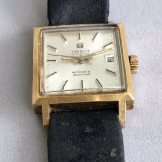 Vintage TISSOT VISODATE AUTOMATIC SEASTAR Wristwatch Square Watch Waterproof 6