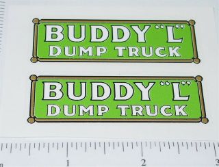 Buddy L Pre - War Dump Truck Sticker Set Bl - 129