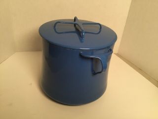 Dansk Kobenstyle Vintage Stock Pot,  Mesa Blue With Lid 9 "