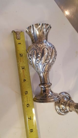 2 Victorian Sterling VASES by George Unite 1891 4