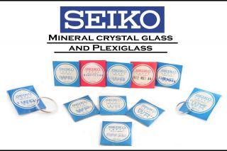 Seiko Crystal Glass / Plexiglas Japan Watch Rare Vintage Nos