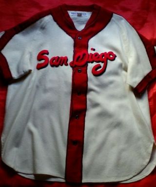 Vintage Wool San Diego Baseball Jersey Ebbets Field Flannels Extra Large 2
