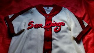 Vintage Wool San Diego Baseball Jersey Ebbets Field Flannels Extra Large 4